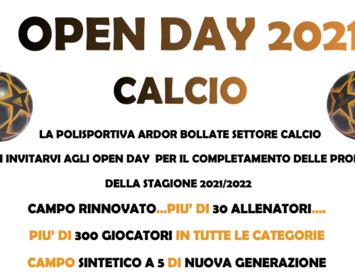 Open Day Calcio 2021